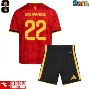 Belgien Alexis Saelemaekers #22 Hemmatröja Barn VM 2026 Kortärmad (+ Korta byxor)