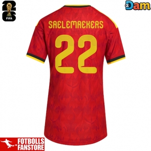 Belgien Alexis Saelemaekers #22 Hemmatröja Dam VM 2026 Kortärmad
