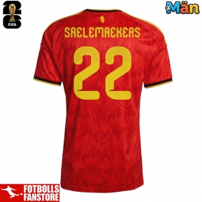 Belgien Alexis Saelemaekers #22 Hemmatröja VM 2026 Kortärmad