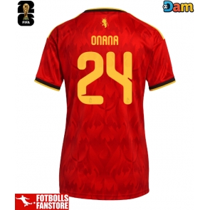 Belgien Amadou Onana #24 Hemmatröja Dam VM 2026 Kortärmad