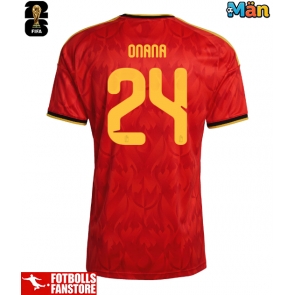 Belgien Amadou Onana #24 Hemmatröja VM 2026 Kortärmad