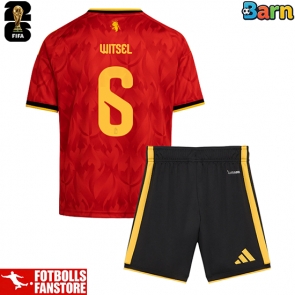 Belgien Axel Witsel #6 Hemmatröja Barn VM 2026 Kortärmad (+ Korta byxor)