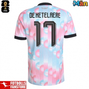 Belgien Charles De Ketelaere #17 Bortatröja VM 2026 Kortärmad