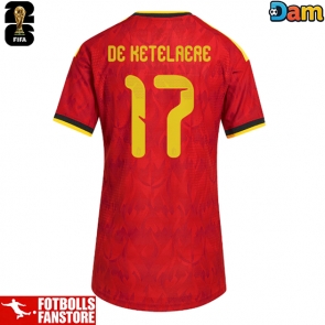 Belgien Charles De Ketelaere #17 Hemmatröja Dam VM 2026 Kortärmad