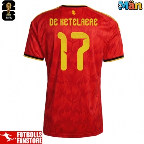 Belgien Charles De Ketelaere #17 Hemmatröja VM 2026 Kortärmad