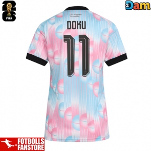 Belgien Jeremy Doku #11 Bortatröja Dam VM 2026 Kortärmad