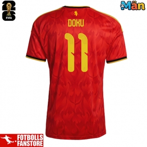 Belgien Jeremy Doku #11 Hemmatröja VM 2026 Kortärmad