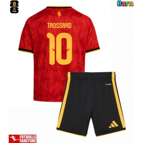 Belgien Leandro Trossard #10 Hemmatröja Barn VM 2026 Kortärmad (+ Korta byxor)