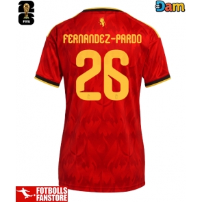 Belgien Matias Fernandez-Pardo #26 Hemmatröja Dam VM 2026 Kortärmad