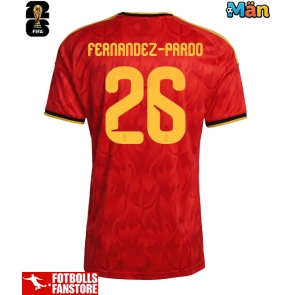 Belgien Matias Fernandez-Pardo #26 Hemmatröja VM 2026 Kortärmad