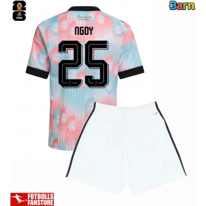 Belgien Nathan Ngoy #25 Bortatröja Barn VM 2026 Kortärmad (+ Korta byxor)