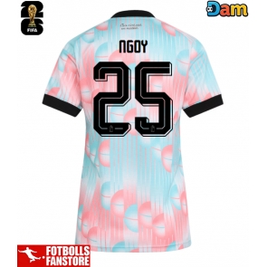 Belgien Nathan Ngoy #25 Bortatröja Dam VM 2026 Kortärmad