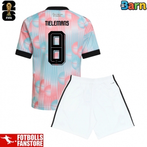 Belgien Youri Tielemans #8 Bortatröja Barn VM 2026 Kortärmad (+ Korta byxor)