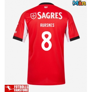 Benfica Fredrik Aursnes #8 Hemmatröja 2025-26 Kortärmad