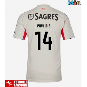 Benfica Vangelis Pavlidis #14 Bortatröja 2025-26 Kortärmad