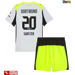 Borussia Dortmund Marcel Sabitzer #20 Bortatröja Barn 2025-26 Kortärmad (+ Korta byxor)