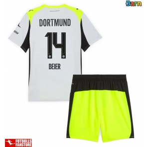 Borussia Dortmund Maximilian Beier #14 Bortatröja Barn 2025-26 Kortärmad (+ Korta byxor)