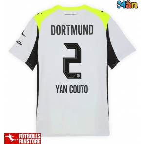 Borussia Dortmund Yan Couto #2 Bortatröja 2025-26 Kortärmad