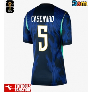Brasilien Casemiro #5 Bortatröja Dam VM 2026 Kortärmad