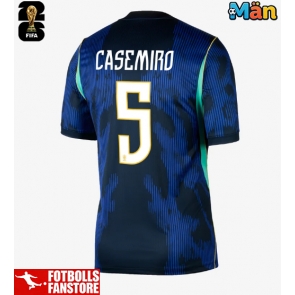 Brasilien Casemiro #5 Bortatröja VM 2026 Kortärmad