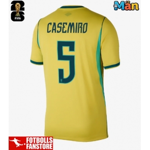 Brasilien Casemiro #5 Hemmatröja VM 2026 Kortärmad