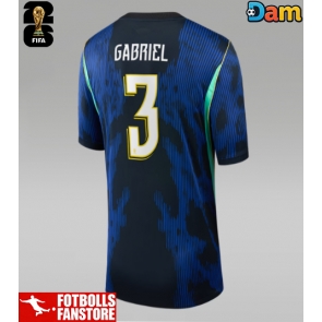 Brasilien Gabriel Magalhaes #3 Bortatröja Dam VM 2026 Kortärmad