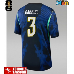 Brasilien Gabriel Magalhaes #3 Bortatröja VM 2026 Kortärmad