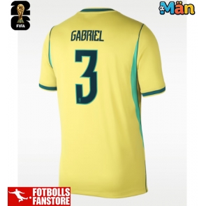 Brasilien Gabriel Magalhaes #3 Hemmatröja VM 2026 Kortärmad