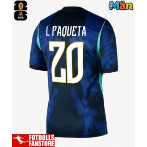 Brasilien Lucas Paqueta #20 Bortatröja VM 2026 Kortärmad