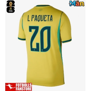 Brasilien Lucas Paqueta #20 Hemmatröja VM 2026 Kortärmad