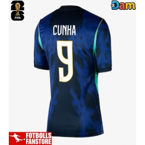 Brasilien Matheus Cunha #9 Bortatröja Dam VM 2026 Kortärmad