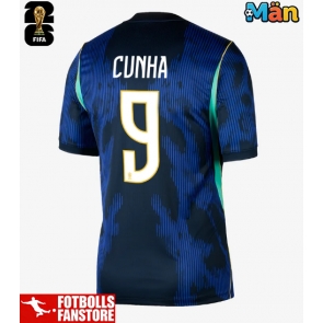 Brasilien Matheus Cunha #9 Bortatröja VM 2026 Kortärmad