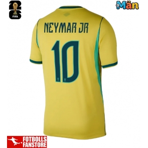 Brasilien Neymar Jr #10 Hemmatröja VM 2026 Kortärmad