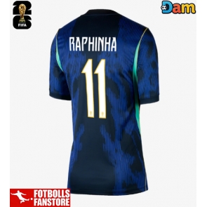 Brasilien Raphinha Belloli #11 Bortatröja Dam VM 2026 Kortärmad