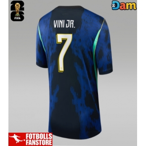 Brasilien Vinicius Junior #7 Bortatröja Dam VM 2026 Kortärmad