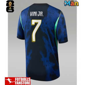 Brasilien Vinicius Junior #7 Bortatröja VM 2026 Kortärmad