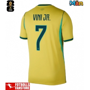 Brasilien Vinicius Junior #7 Hemmatröja VM 2026 Kortärmad