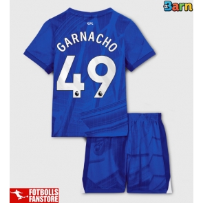Chelsea Alejandro Garnacho #49 Hemmatröja Barn 2025-26 Kortärmad (+ Korta byxor)