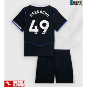 Chelsea Alejandro Garnacho #49 Tredje Tröja Barn 2025-26 Kortärmad (+ Korta byxor)