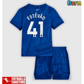 Chelsea Estevao Willian #41 Hemmatröja Barn 2025-26 Kortärmad (+ Korta byxor)