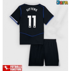Chelsea Jamie Gittens #11 Tredje Tröja Barn 2025-26 Kortärmad (+ Korta byxor)