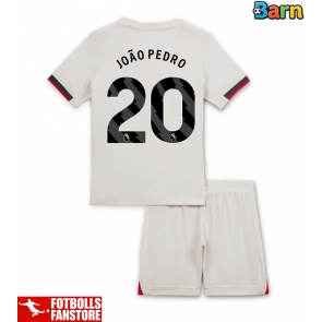 Chelsea Joao Pedro #20 Bortatröja Barn 2025-26 Kortärmad (+ Korta byxor)