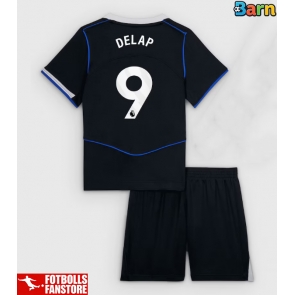 Chelsea Liam Delap #9 Tredje Tröja Barn 2025-26 Kortärmad (+ Korta byxor)