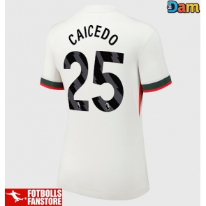 Chelsea Moises Caicedo #25 Bortatröja Dam 2025-26 Kortärmad