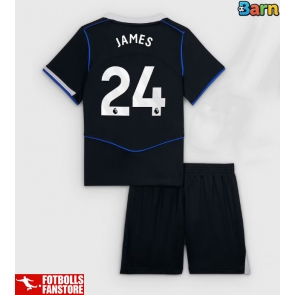 Chelsea Reece James #24 Tredje Tröja Barn 2025-26 Kortärmad (+ Korta byxor)