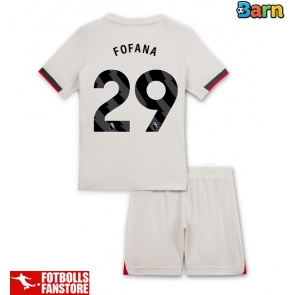 Chelsea Wesley Fofana #29 Bortatröja Barn 2025-26 Kortärmad (+ Korta byxor)