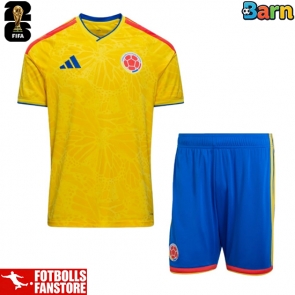 Colombia Hemmatröja Barn VM 2026 Kortärmad (+ Korta byxor)