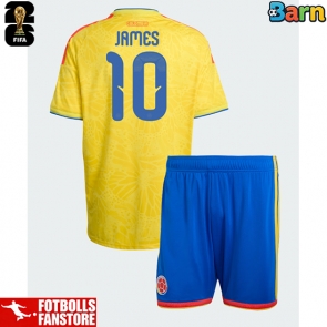 Colombia James Rodriguez #10 Hemmatröja Barn VM 2026 Kortärmad (+ Korta byxor)