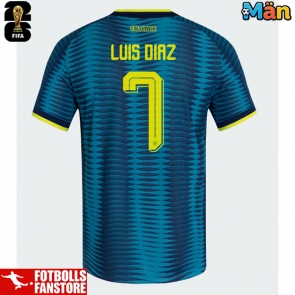 Colombia Luis Diaz #7 Bortatröja VM 2026 Kortärmad