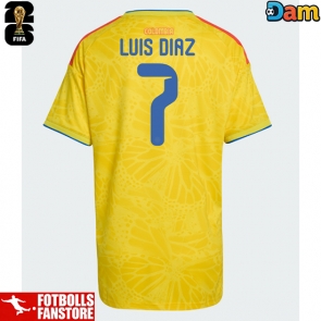 Colombia Luis Diaz #7 Hemmatröja Dam VM 2026 Kortärmad